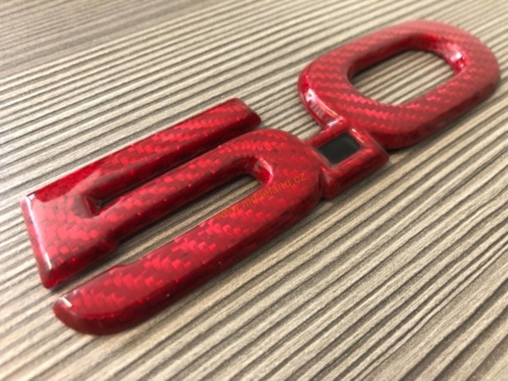 Znak obsahu motoru 5L carbon Ford Mustang GT 